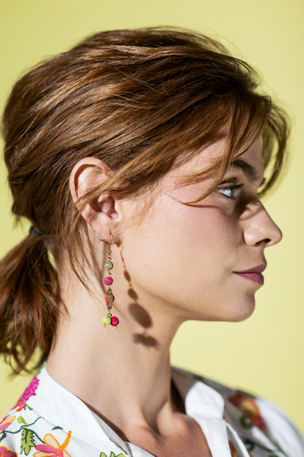 Upcycled Rustic Harmony Earrings
