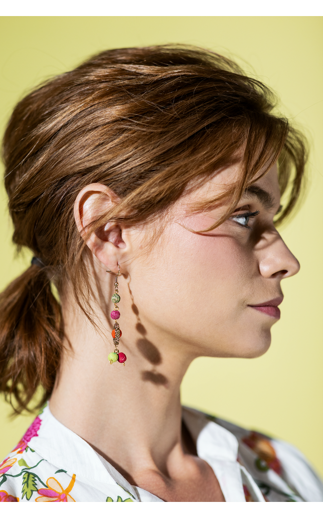 Upcycled Rustic Harmony Earrings