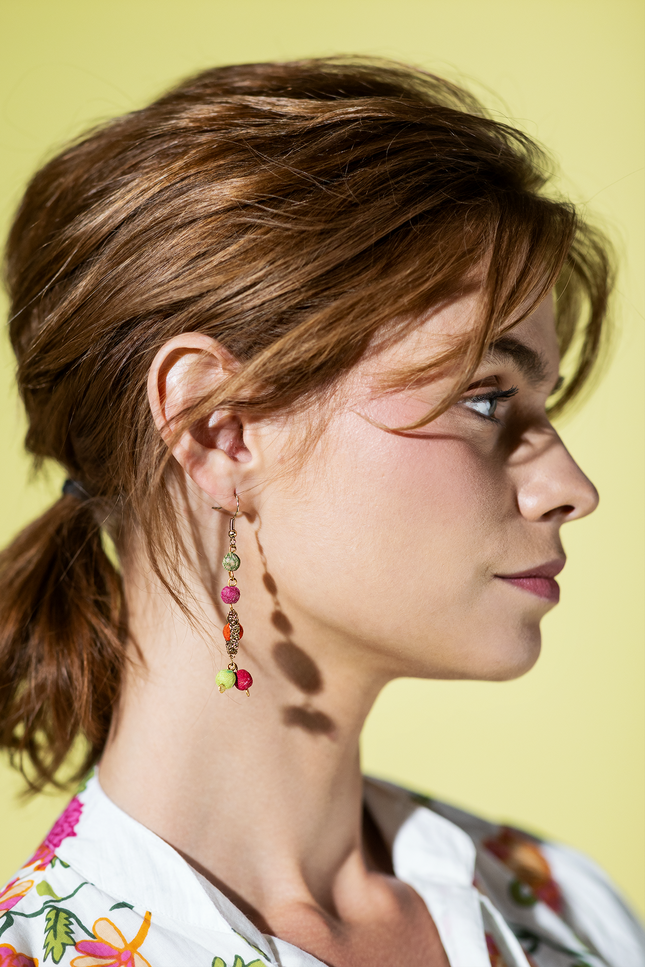 Upcycled Rustic Harmony Earrings