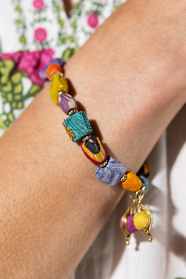 Sari Block Bracelet