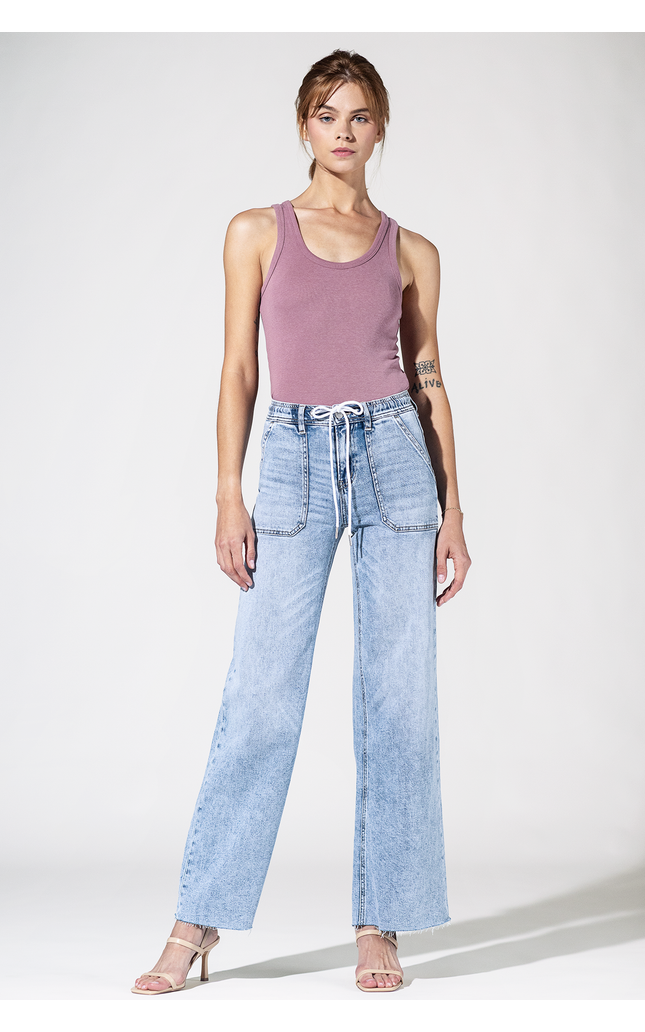 Montecito Wide Leg Drawstring Jeans