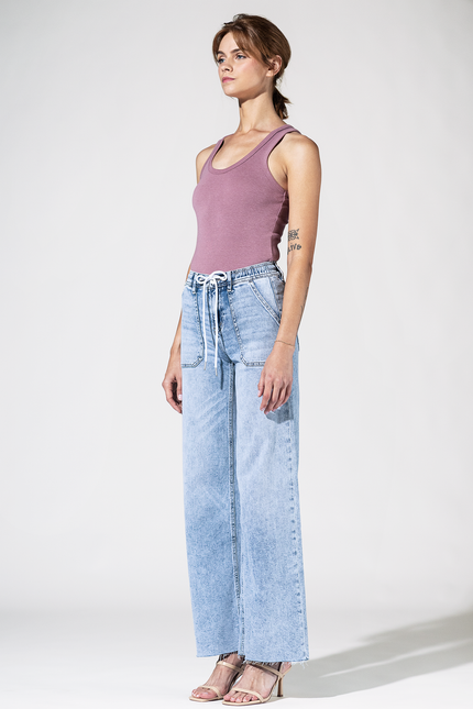Montecito Wide Leg Drawstring Jeans
