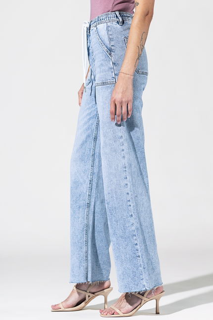Montecito Wide Leg Drawstring Jeans