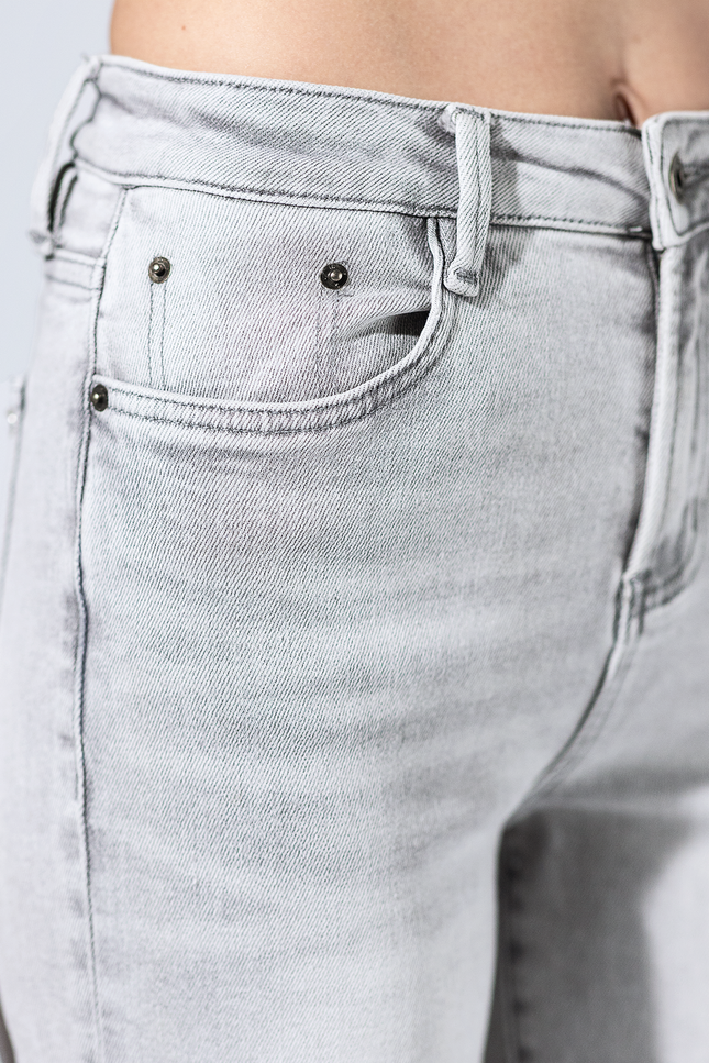 Super High Wide Leg with Raw Hem