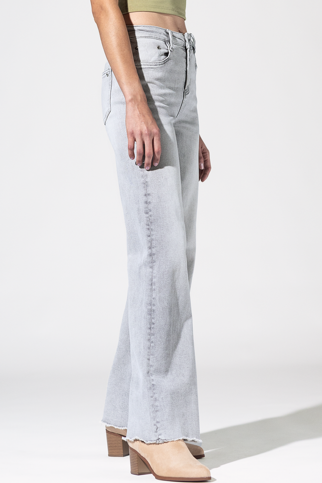 Super High Wide Leg with Raw Hem