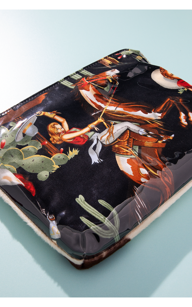 Western Pinup Cowgirl Accessory Pouch