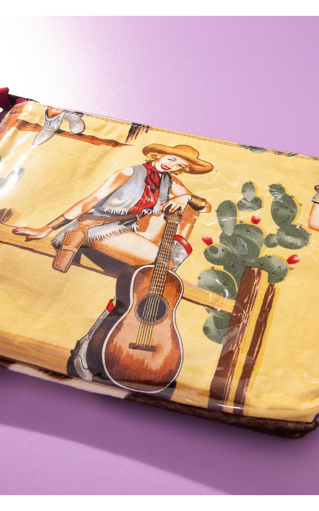 Western Pinup Cowgirl Accessory Pouch