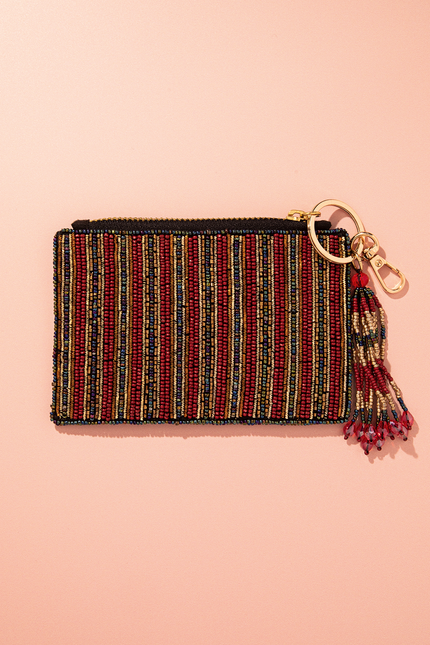 Obsidian Rose Coin Pouch