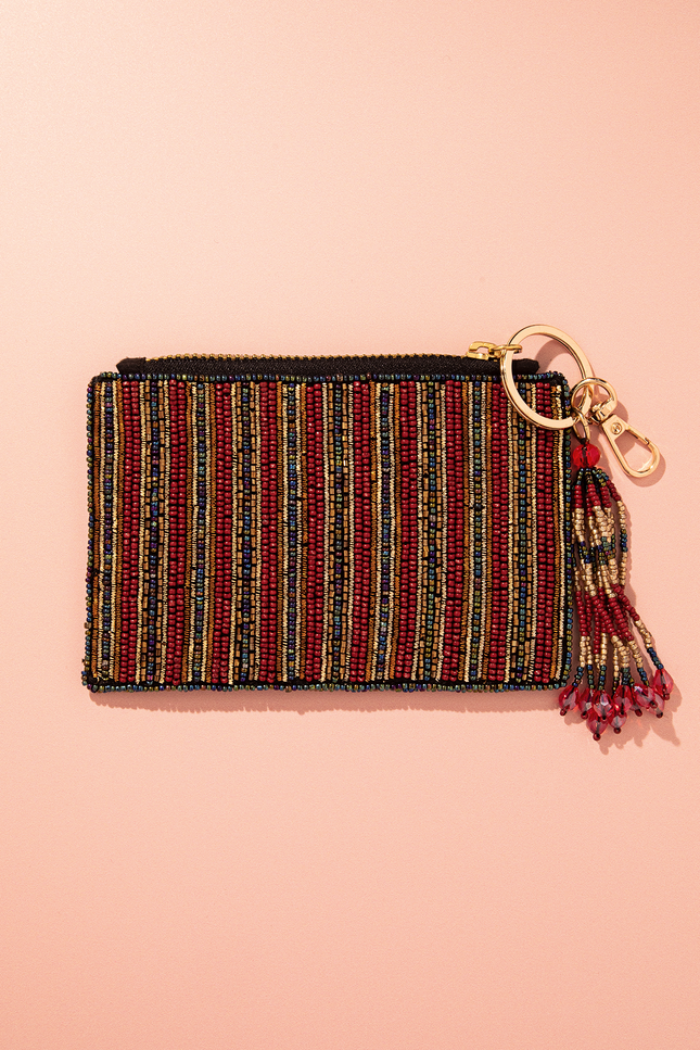 Obsidian Rose Coin Pouch