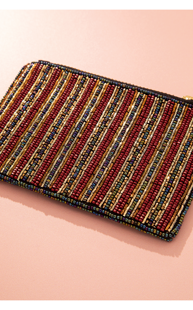 Obsidian Rose Coin Pouch