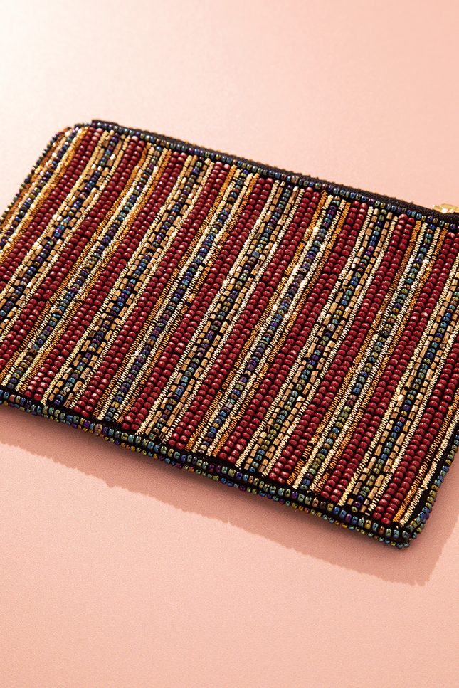 Obsidian Rose Coin Pouch
