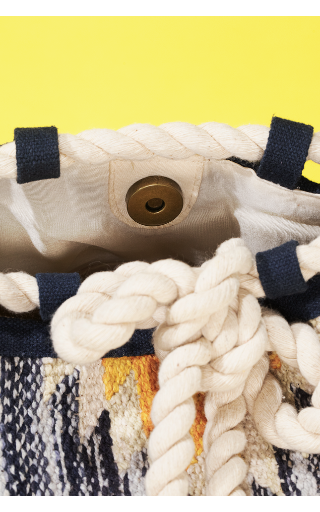 Denim Tassel Crossbody