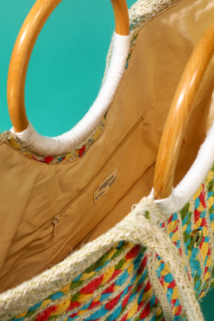 Tahiti Tides Jute Bag