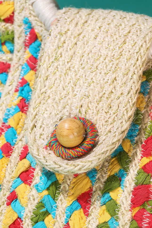 Tahiti Tides Jute Bag