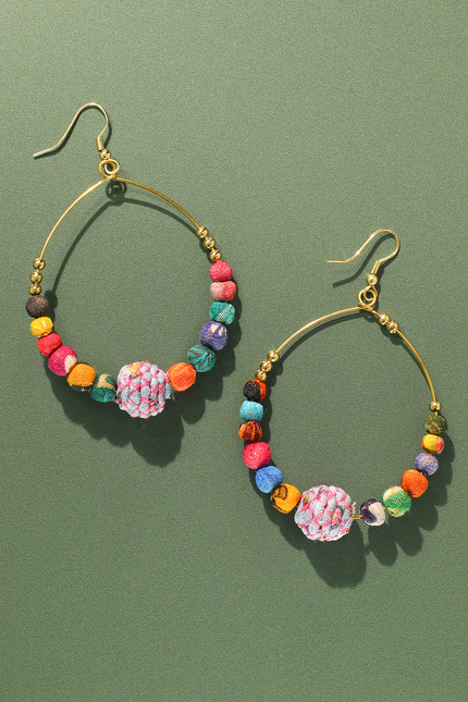 Harlan Upcycled Hoop Earrings