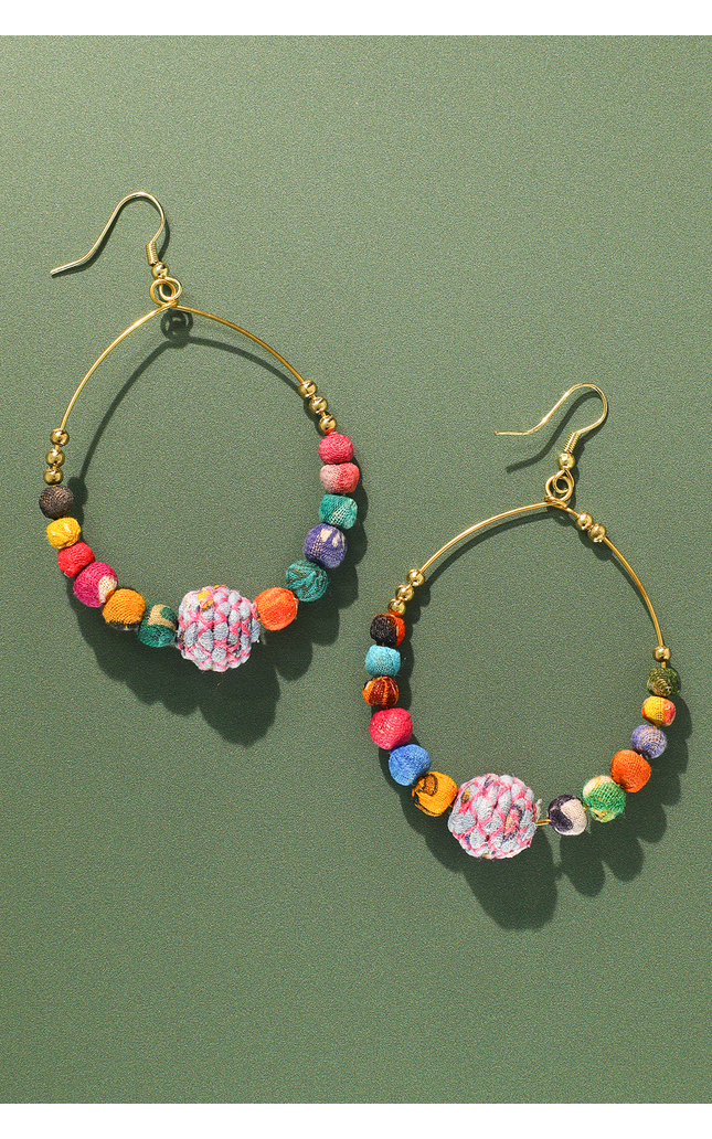 Harlan Upcycled Hoop Earrings