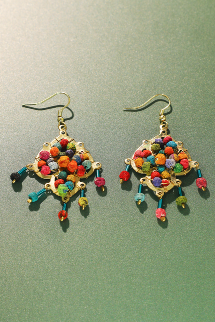 Upcycled Lustre Drop Earrings