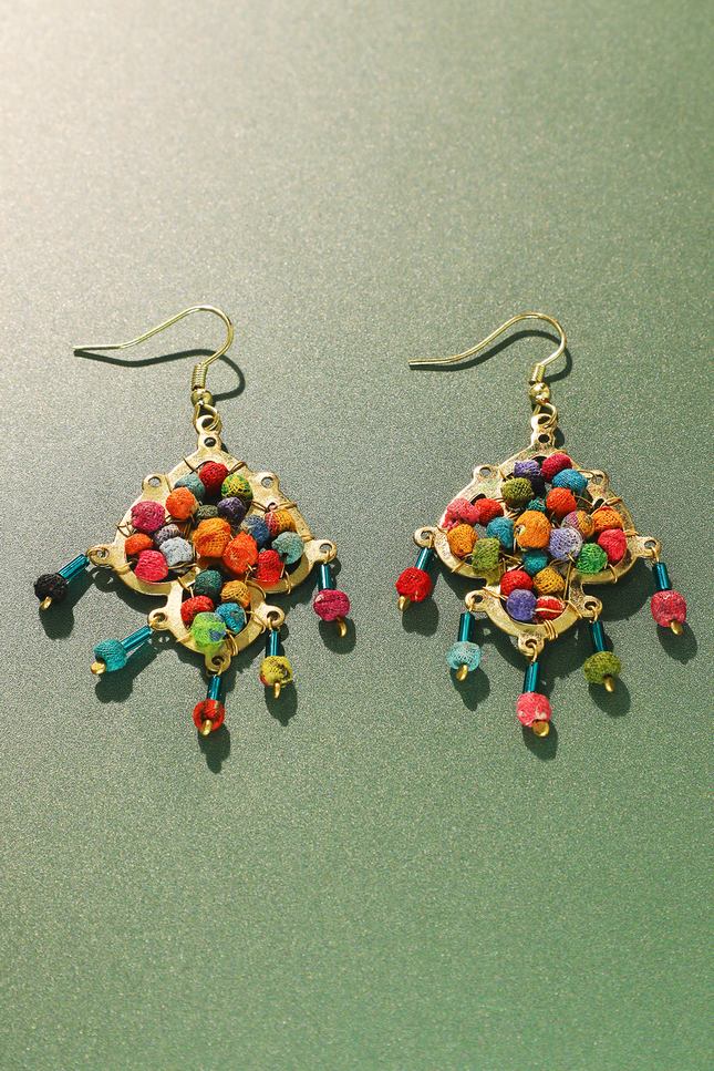 Upcycled Lustre Drop Earrings