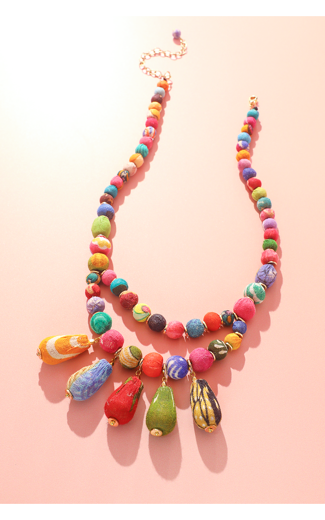 Sari Cascade Necklace