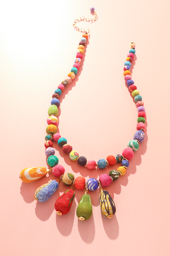 Sari Cascade Necklace