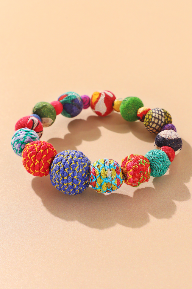 Evermore Sari Bead Bracelet