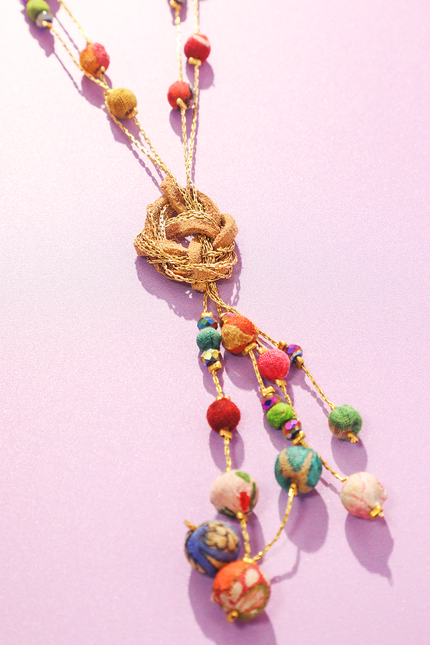 Upcycled Entwined Charm Necklace