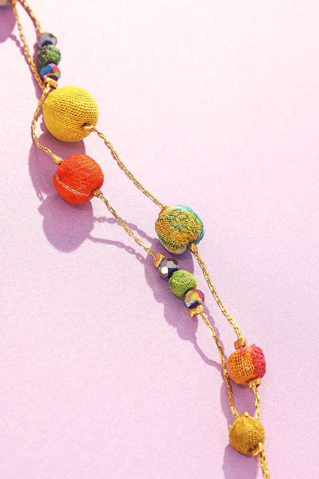 Upcycled Entwined Charm Necklace