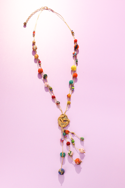 Upcycled Entwined Charm Necklace
