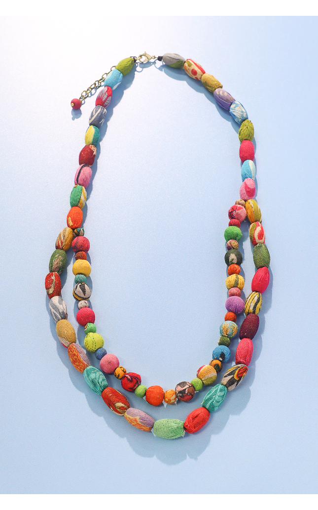 Double Delight Beaded Necklace