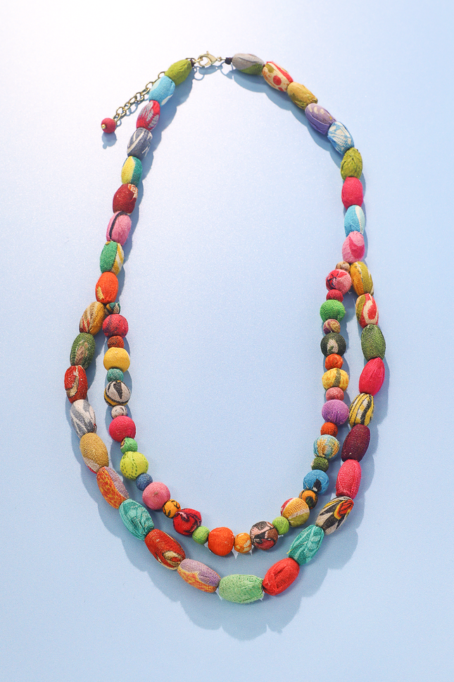 Double Delight Beaded Necklace