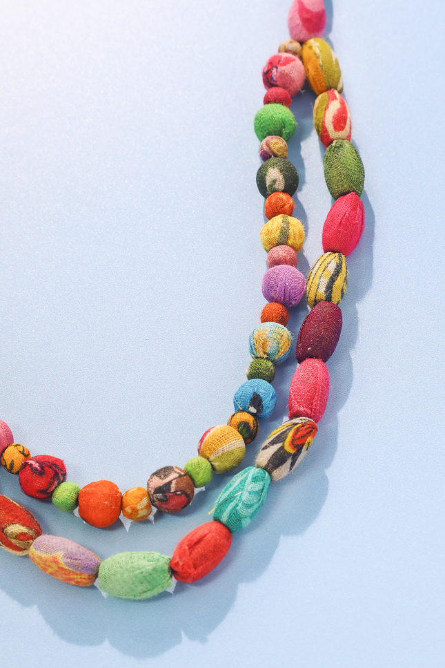 Double Delight Beaded Necklace