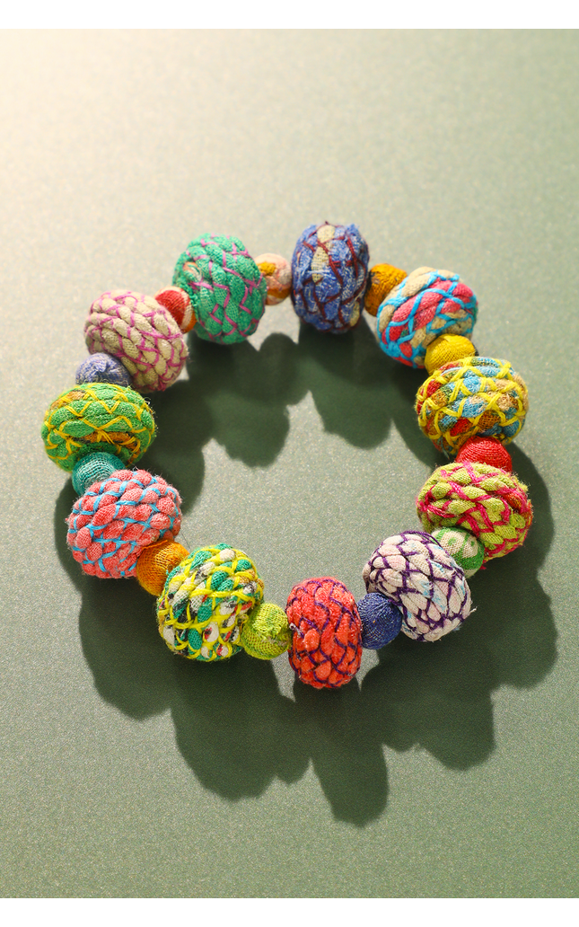 Large Sari Stretch Bracelet