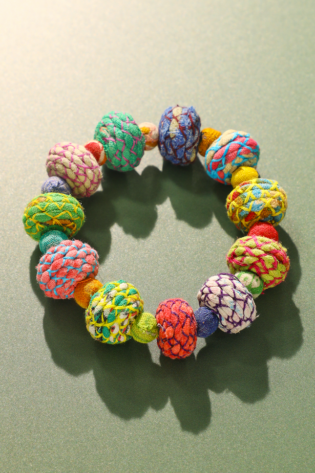 Large Sari Stretch Bracelet