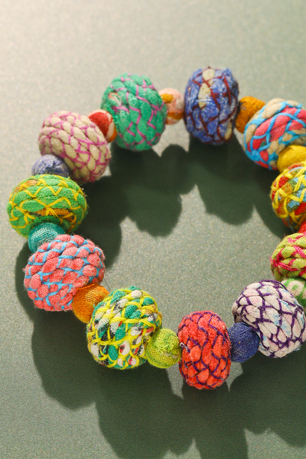 Large Sari Stretch Bracelet