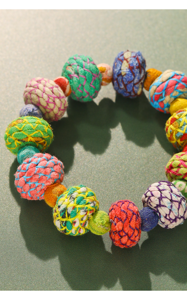 Large Sari Stretch Bracelet