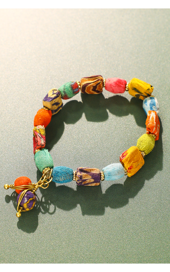 Sari Block Bracelet