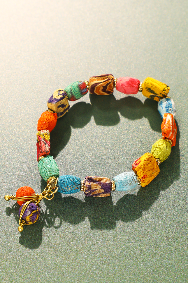 Sari Block Bracelet