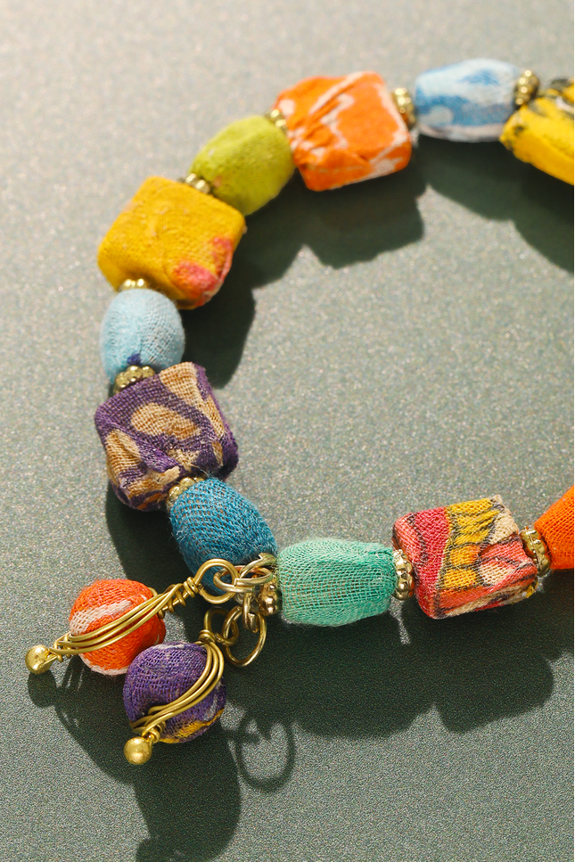 Sari Block Bracelet