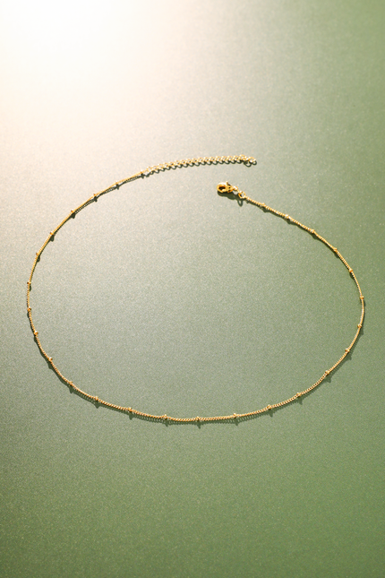 Laurel Beaded Chain Necklace