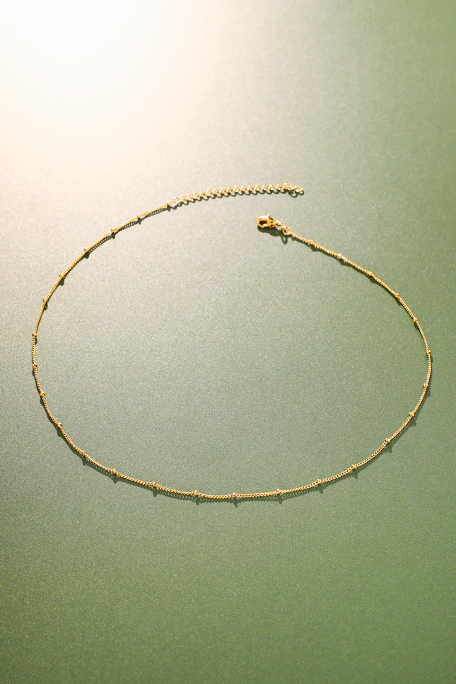 Laurel Beaded Chain Necklace