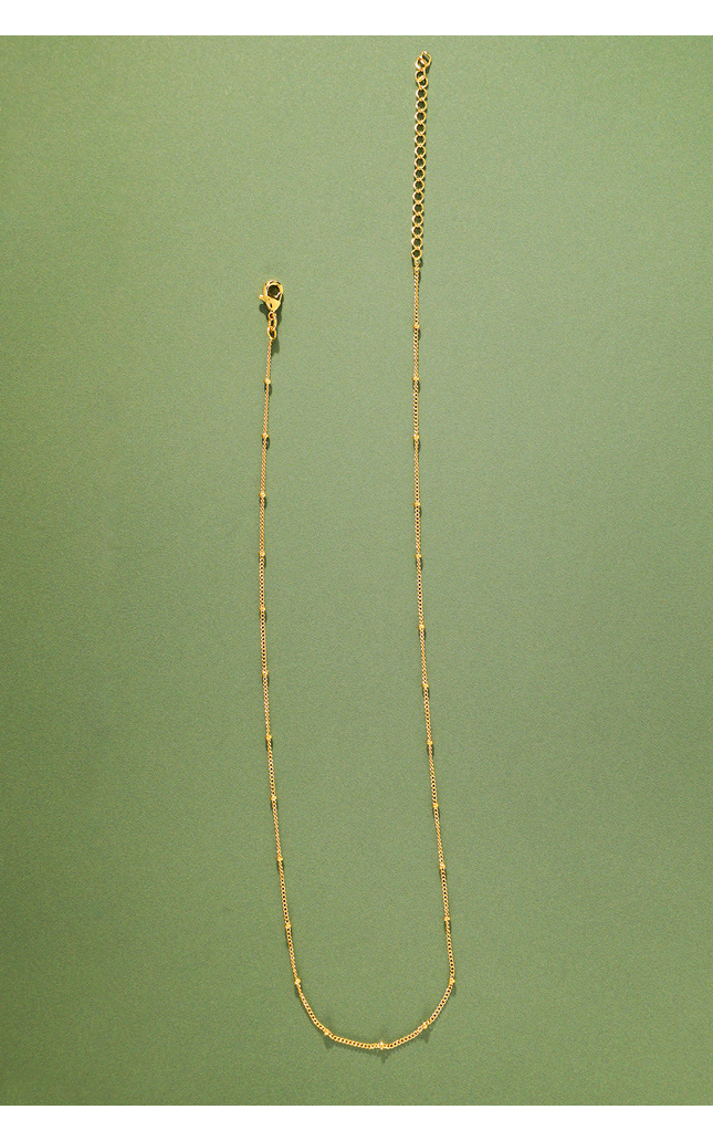 Laurel Beaded Chain Necklace