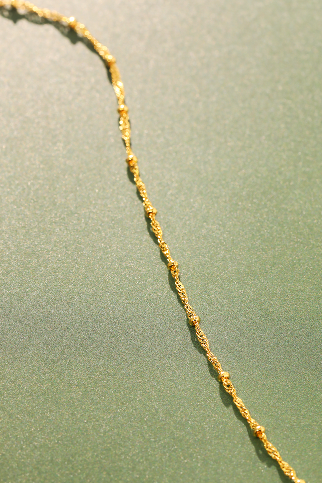 Laurel Beaded Chain Necklace