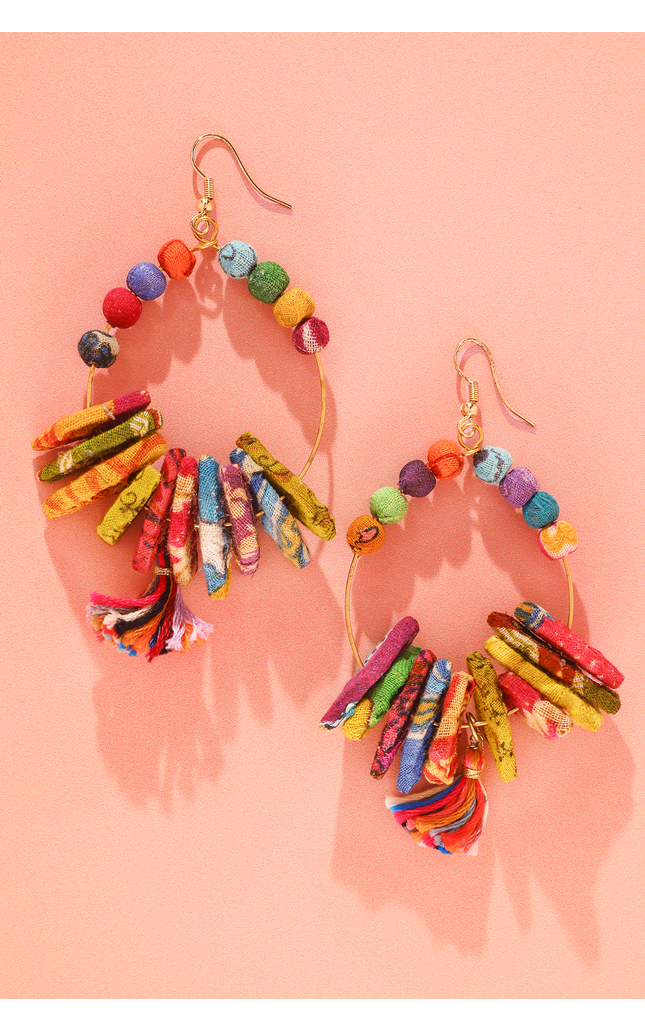 Upcycled Country Nova Earrings