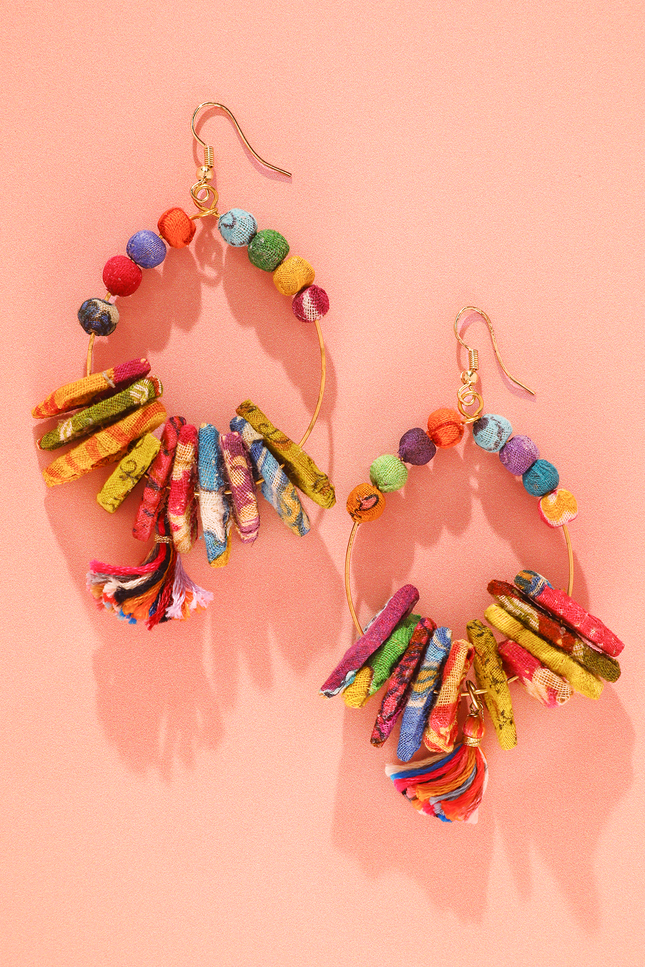 Upcycled Country Nova Earrings
