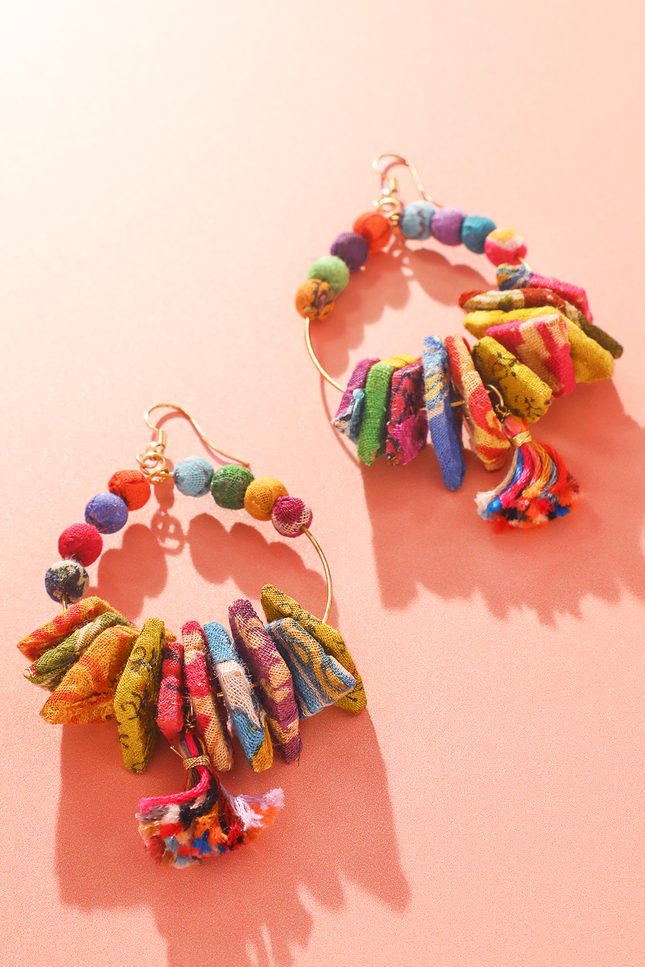 Upcycled Country Nova Earrings