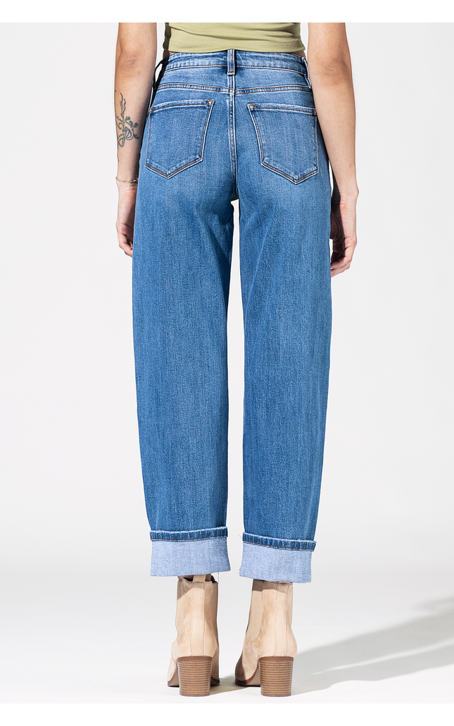 Bartlesville High Rise Barrel Jean