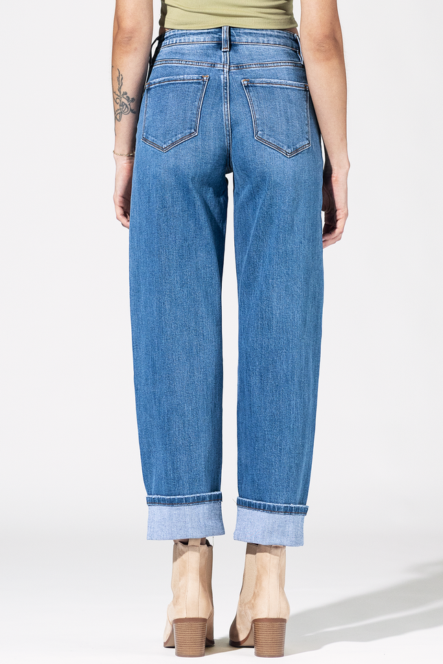 Bartlesville High Rise Barrel Jean