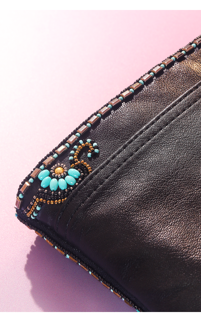 Turquoise Trailblazer Beaded Crossbody