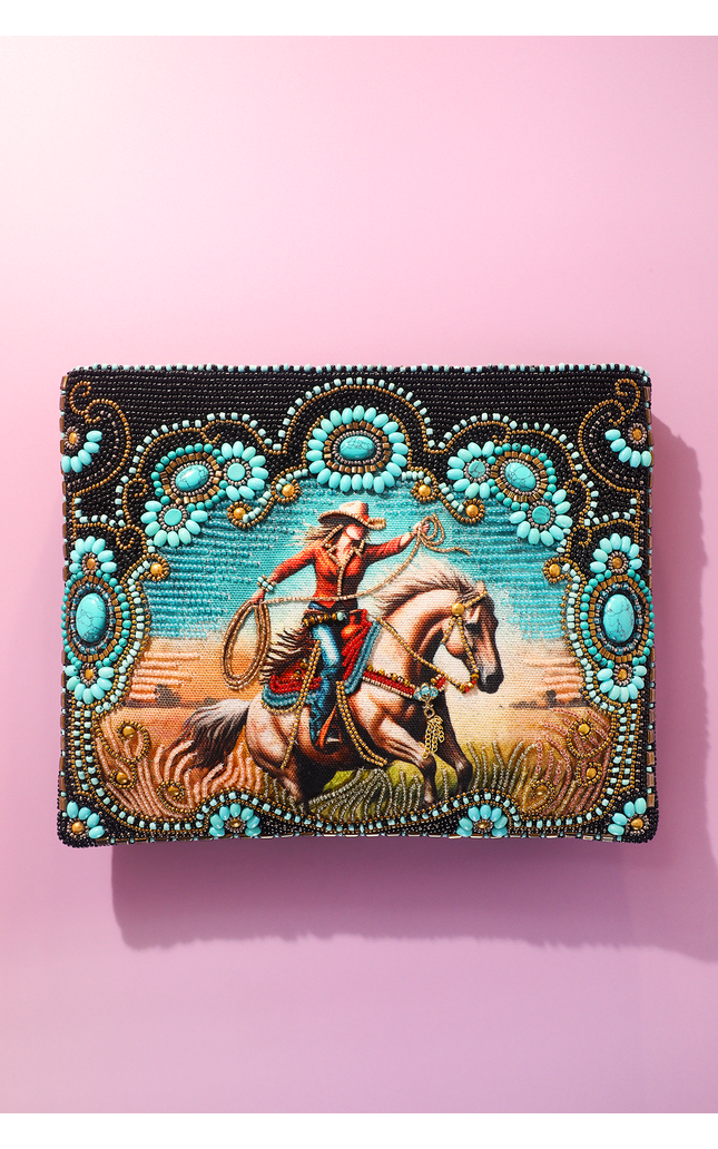 Turquoise Trailblazer Beaded Crossbody