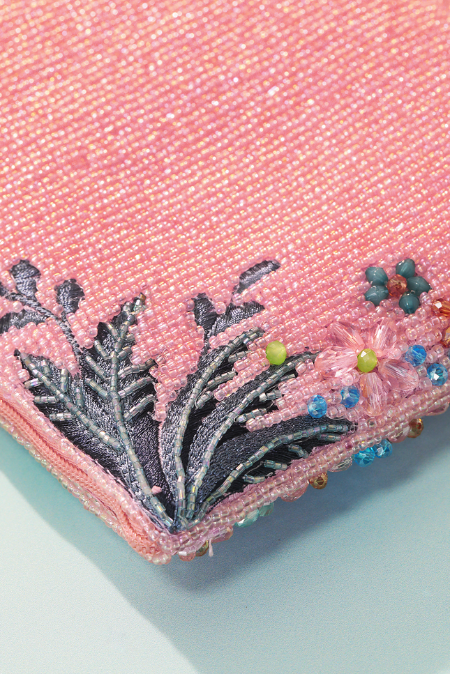 Retro Tide Beaded Crossbody Bag
